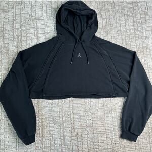 Jordan: Black Ultra Cropped Hoodie